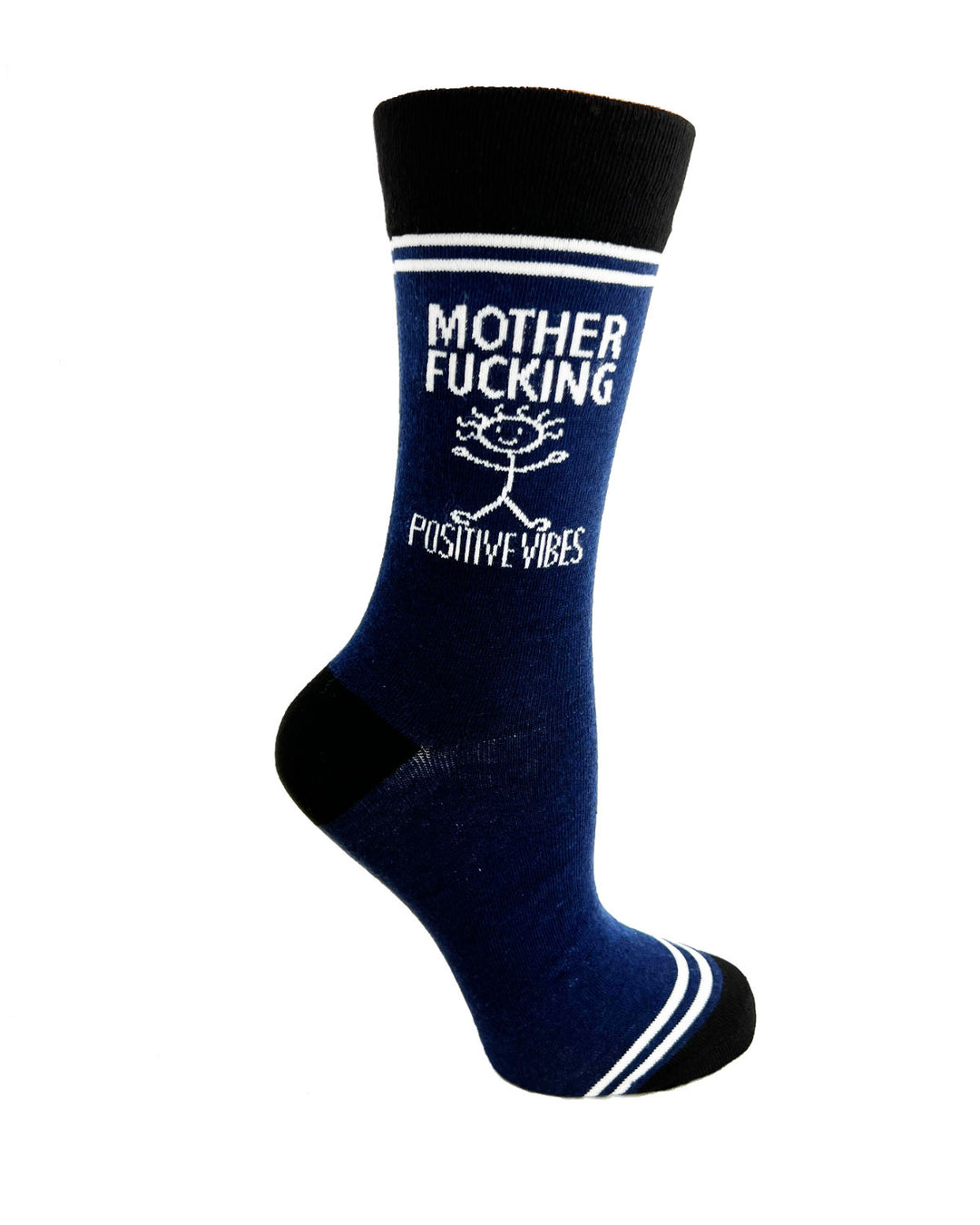 Mother Fucking Positive Vibes - Hey Now Unisex Crew Socks