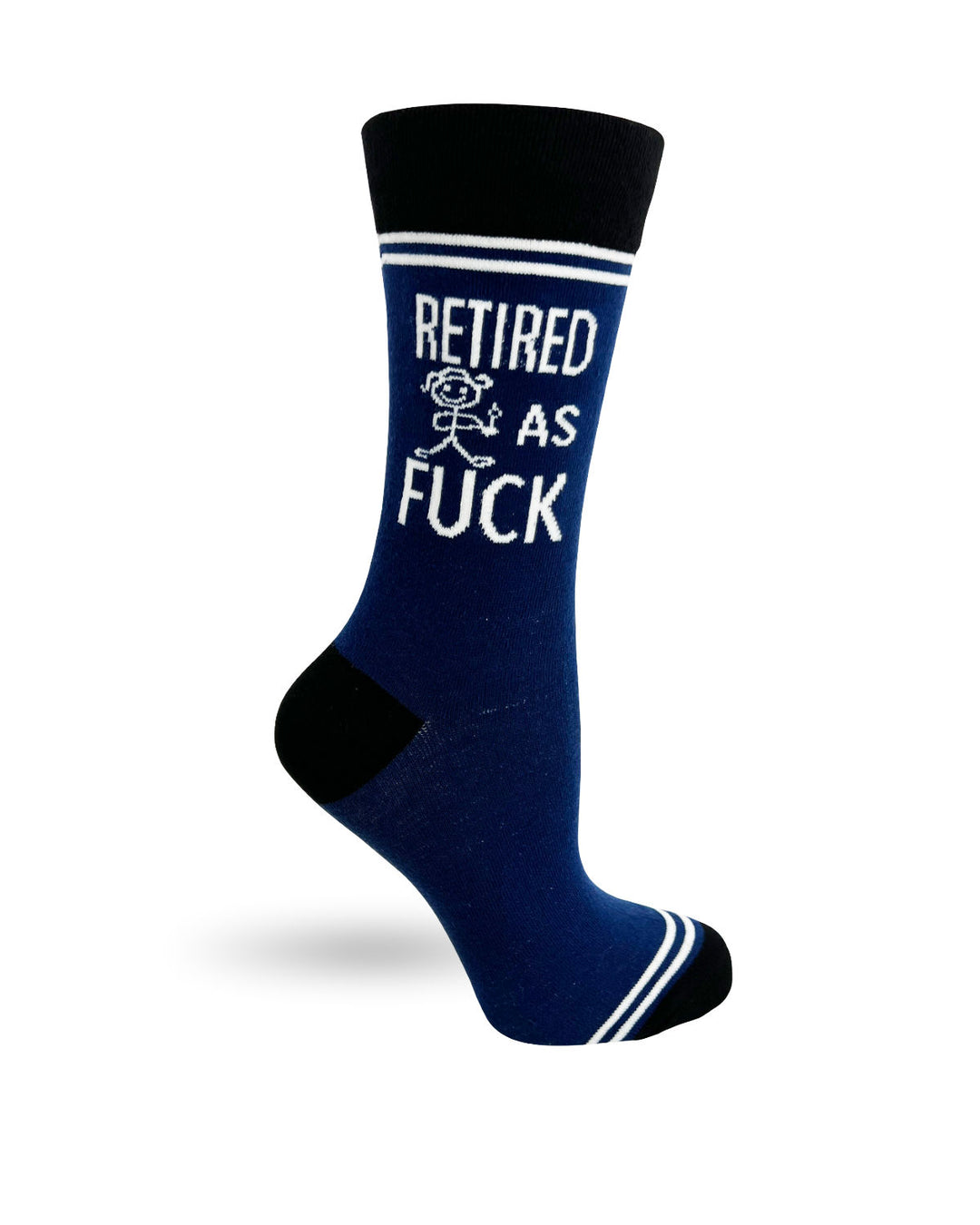 Retired as Fuck - Hey Now Unisex Crew Socks