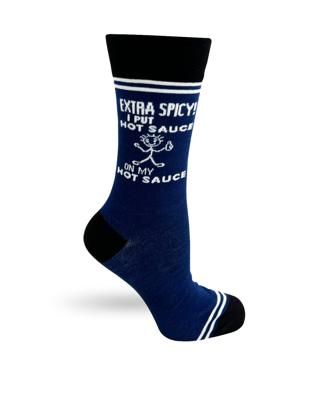 Extra Spicy I Put Hot Sauce on My Hot Sauce - Hey Now Unisex Crew Socks