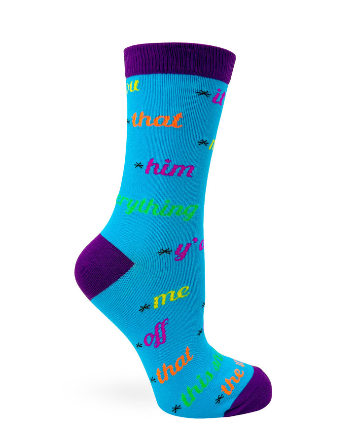 F**k Everything Sassy Ladies' Novelty Crew Socks