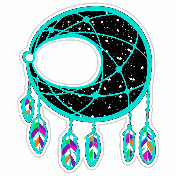Bright Magical Moon Dreamcatcher Sticker