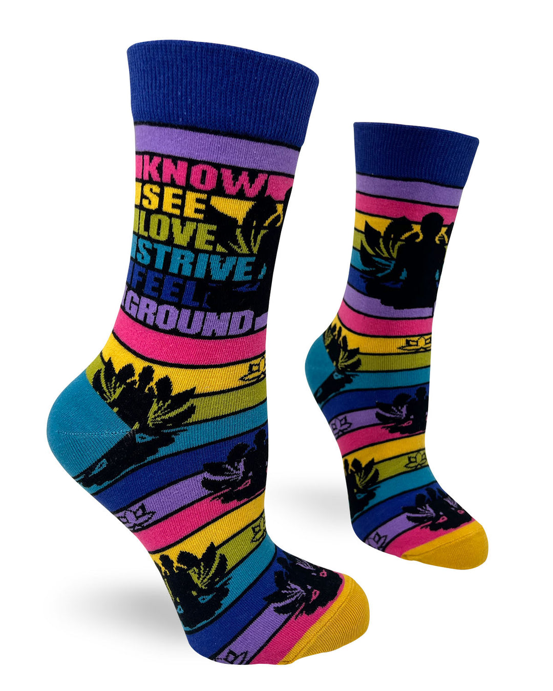 Zen Yoga Women's Novelty Crew Socks