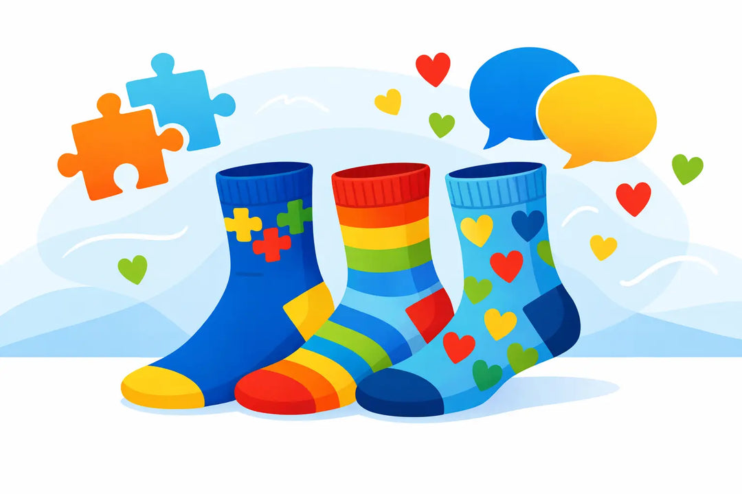 Autism Awareness Socks That Say Something