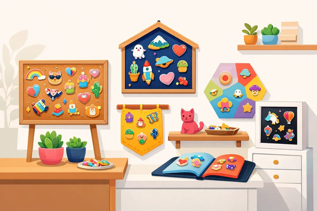 10 Colorful Enamel Pin Display Ideas at Home