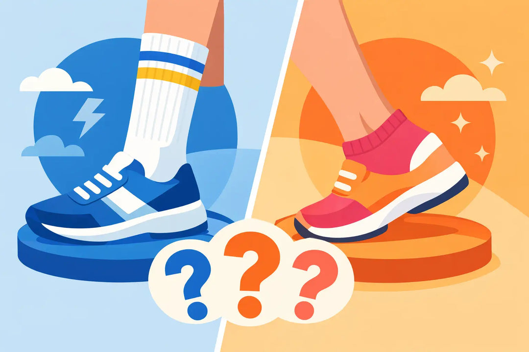 Crew Socks Versus Ankle Socks: Which Fits?