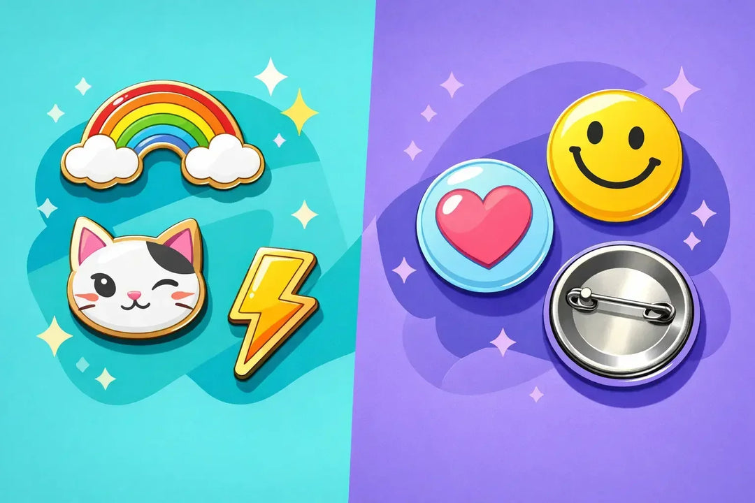 Enamel Pins vs Button Pins for Your Style