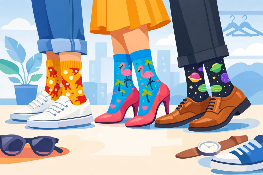 How to Style Novelty Crew Socks That Pop