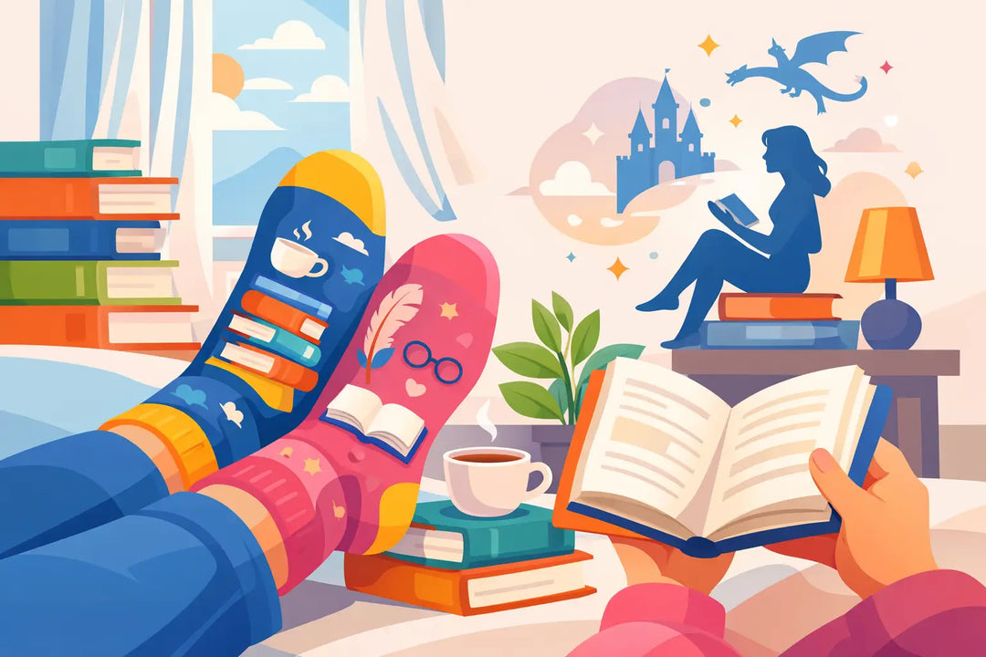 Witty Socks for Book Lovers With Main Character Energy