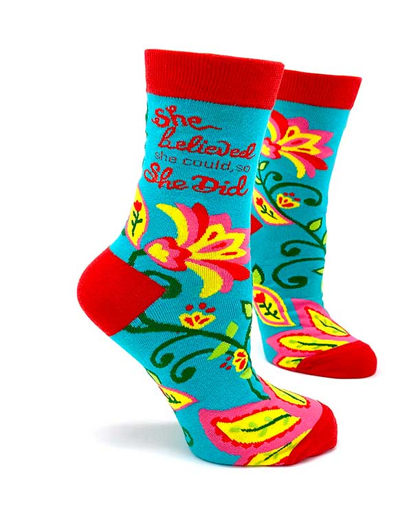 Inspirational Women Novelty Socks Fabdaz