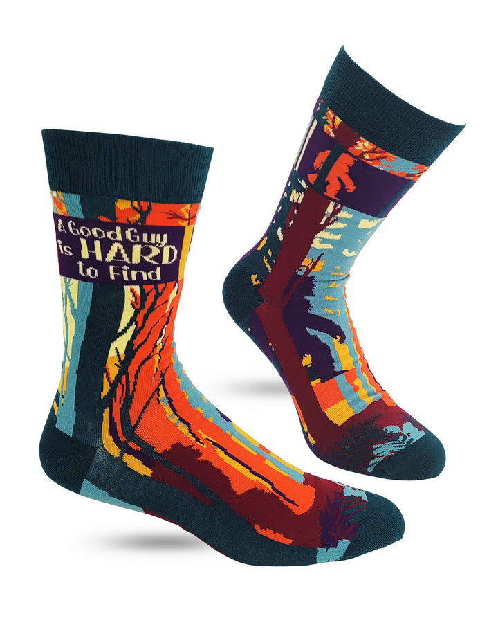 A Good Guy is Hard to Find Men's Novelty Crew Socks