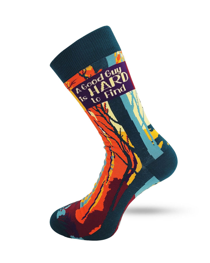 A Good Guy is Hard to Find Men's Novelty Crew Socks