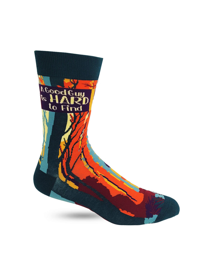 A Good Guy is Hard to Find Men's Novelty Crew Socks