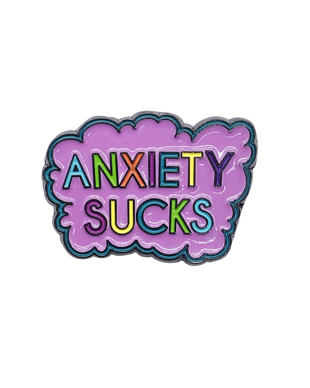 Anxiety Sucks Soft Enamel Pin