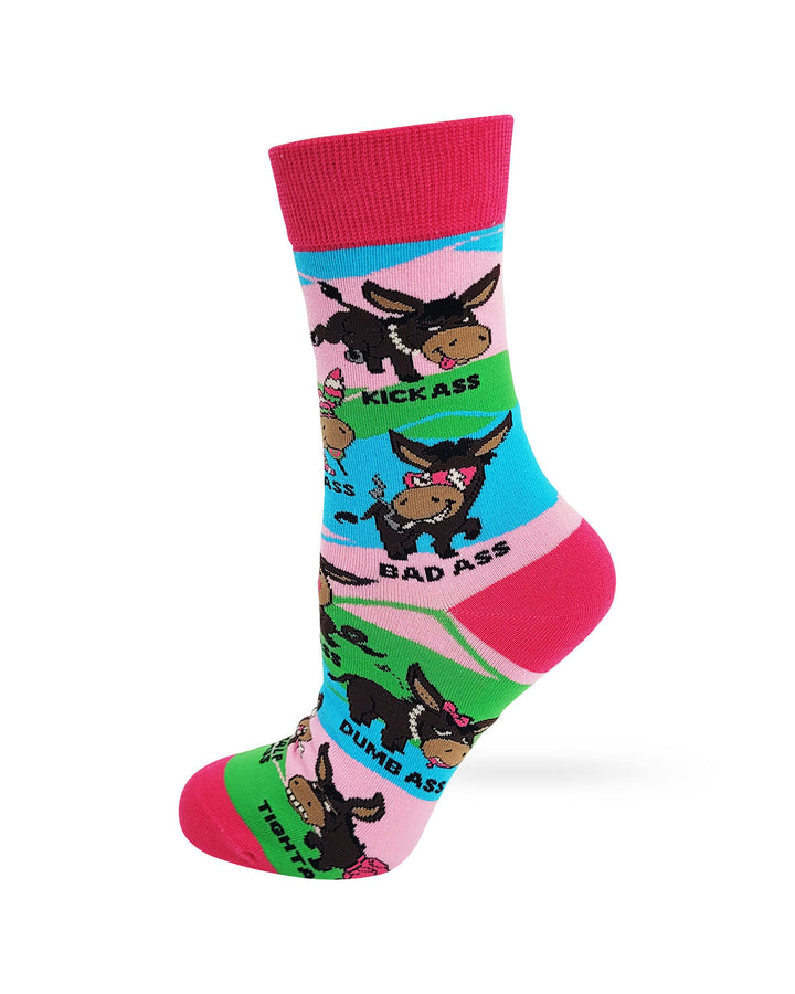 Asses - Smart, Dumb, Kick, Bad, Tight, Wise, Etc - Women's Crew Socks