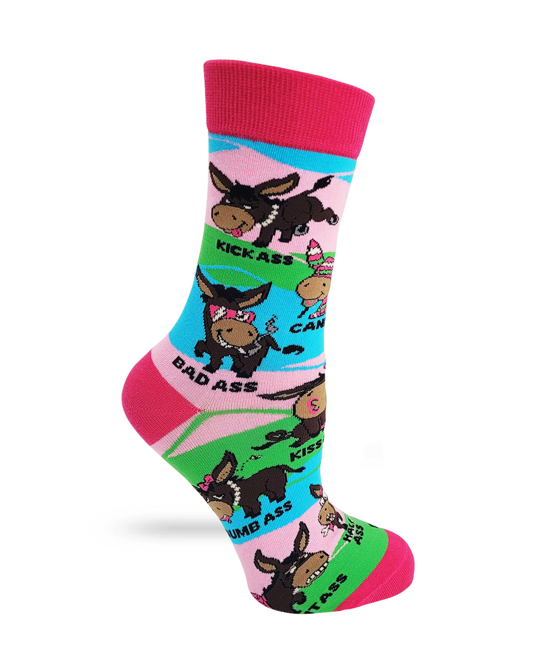 Asses - Smart, Dumb, Kick, Bad, Tight, Wise, Etc - Women's Crew Socks