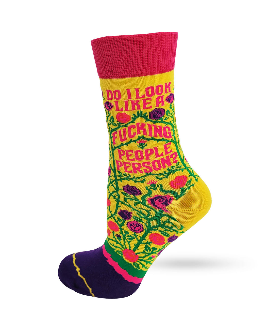 Do I Look Like a Fucking People Person Women's Crew Socks