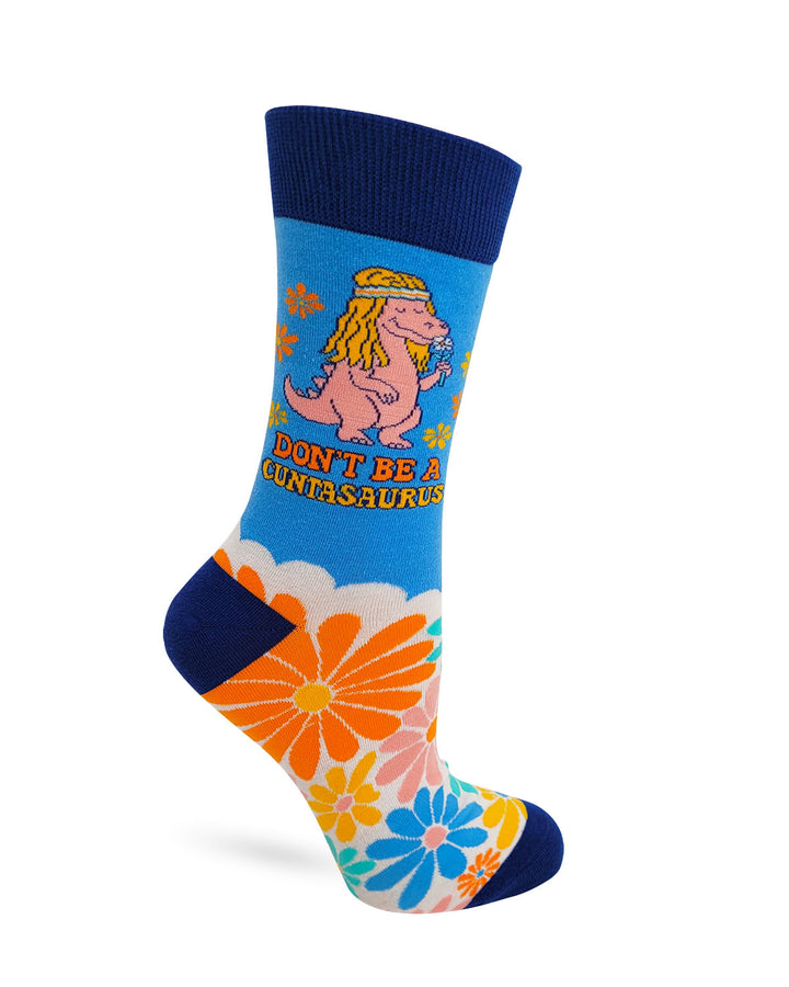 Don't be a Cuntasaurus Women's Crew Socks
