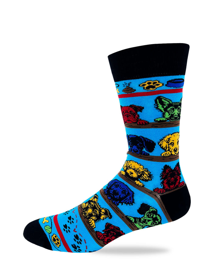 Every Move You Make, Every Bite You Take I'll Be Watching You Men's Novelty Crew Socks