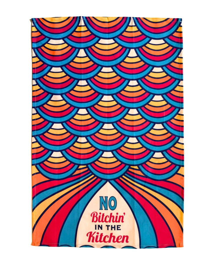 No Bitchin' in the Kitchen Colorful Cotton Kitchen Towel