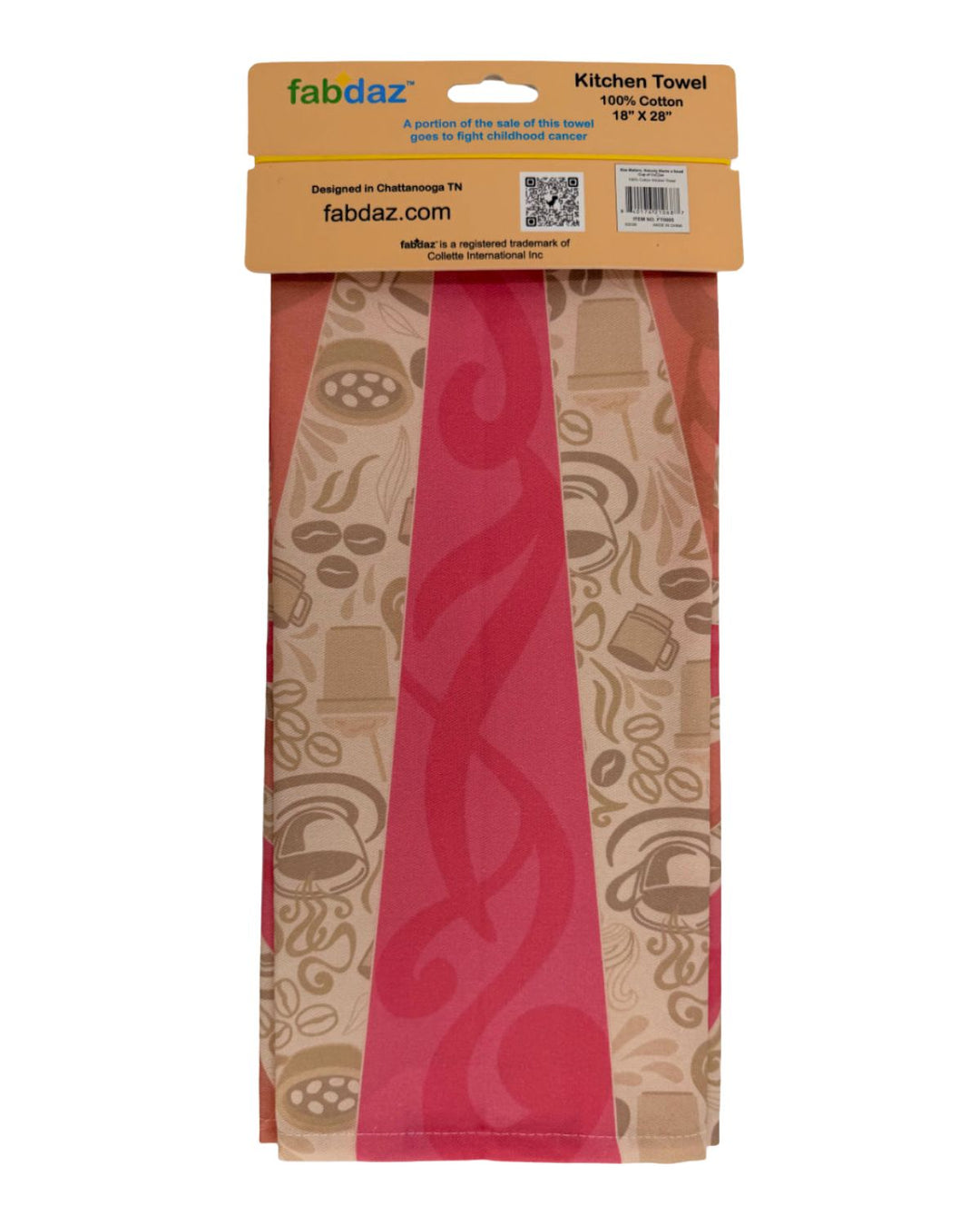 Size Matters, Nobody Wants a Small Cup of Coffee Cotton Kitchen Towel