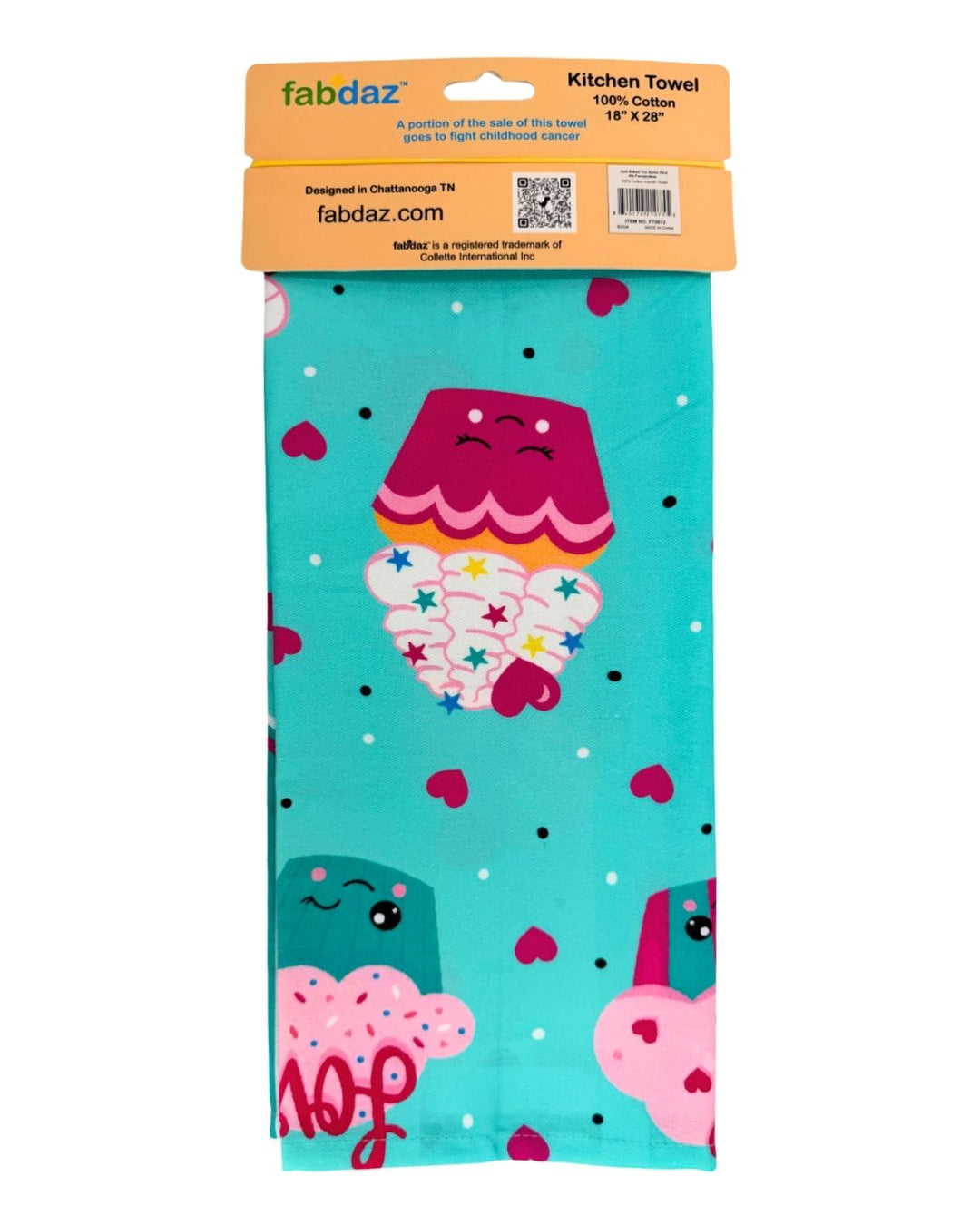 Just Baked You Some Shut the Fucupcakes Cotton Kitchen Towel