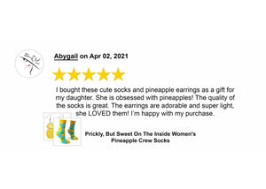 FabDaz Reviews Pineapple Earrings and Socks