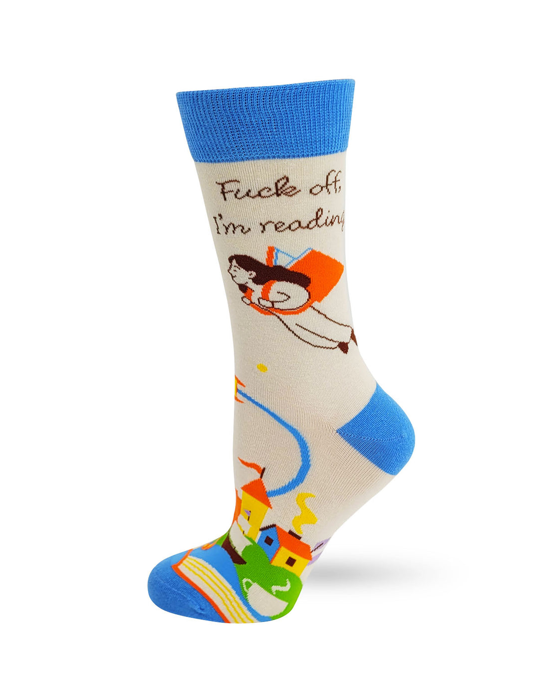 Fuck Off I'm Reading Women's Crew Socks