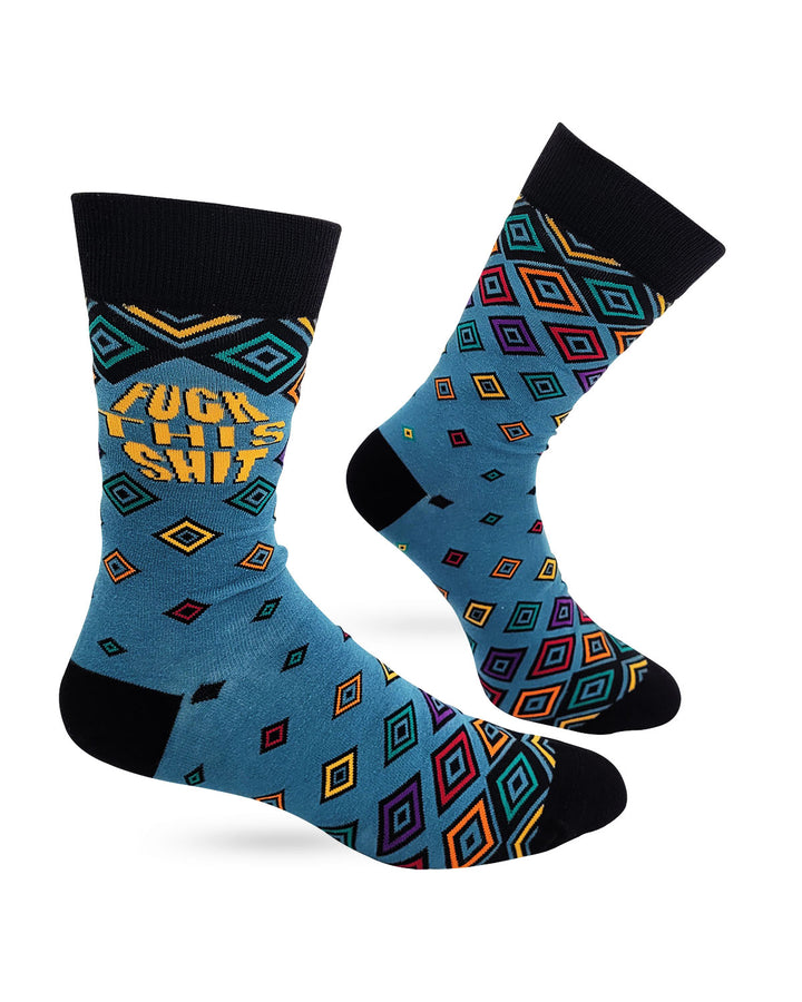 Fuck This Shit Funny Men's Novelty Crew Socks