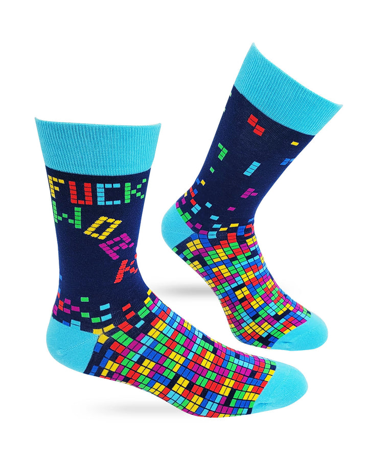 Fuck Work Men's Novelty Crew Socks