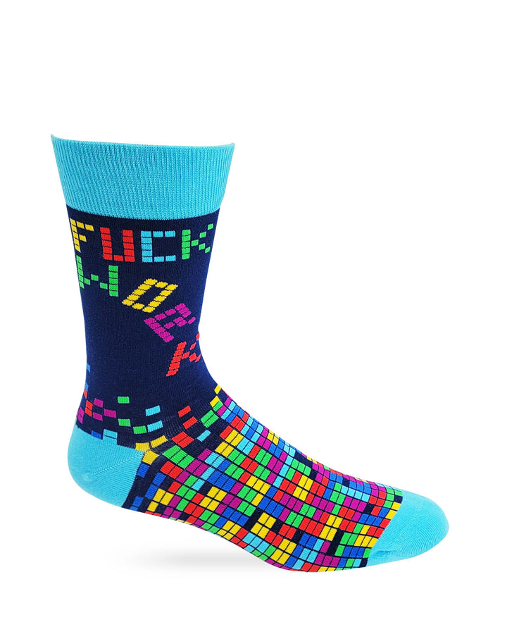 Fuck Work Men's Novelty Crew Socks