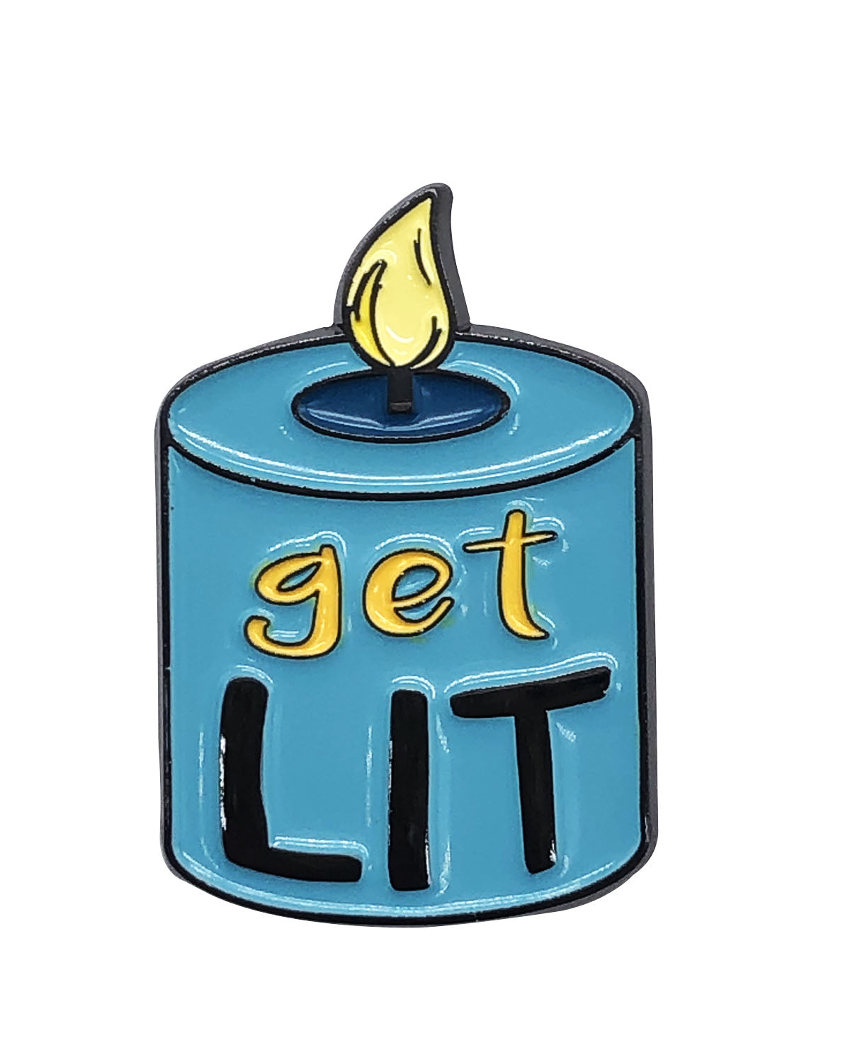 Get Lit Candle Soft Enamel Pin