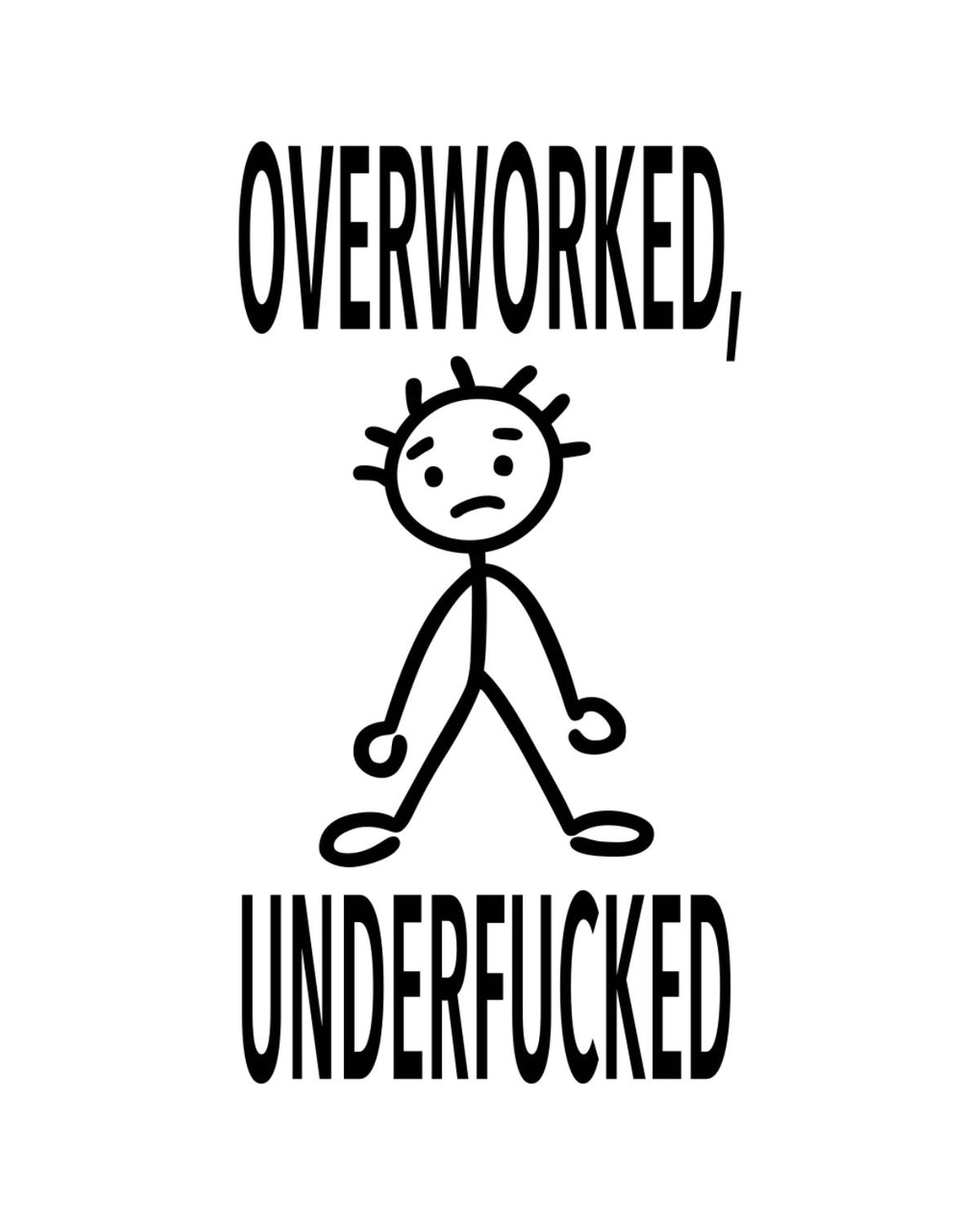 “Overworked, Underfucked” - Hey Now™ Cotton Kitchen Towel