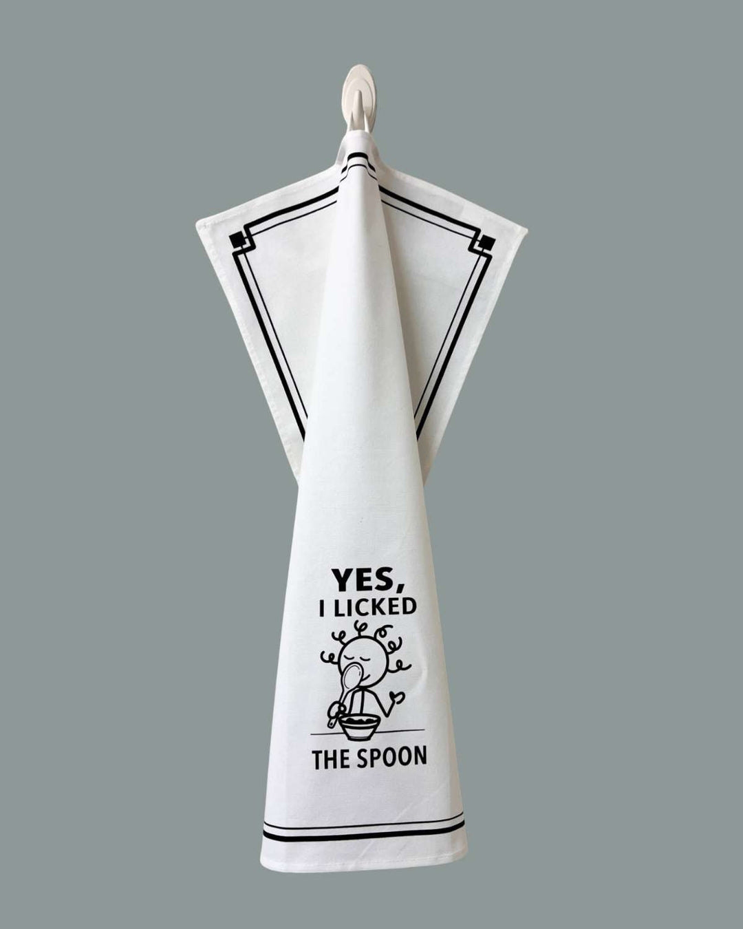“Yes, I Licked the Spoon” - Hey Now™ Cotton Kitchen Towel