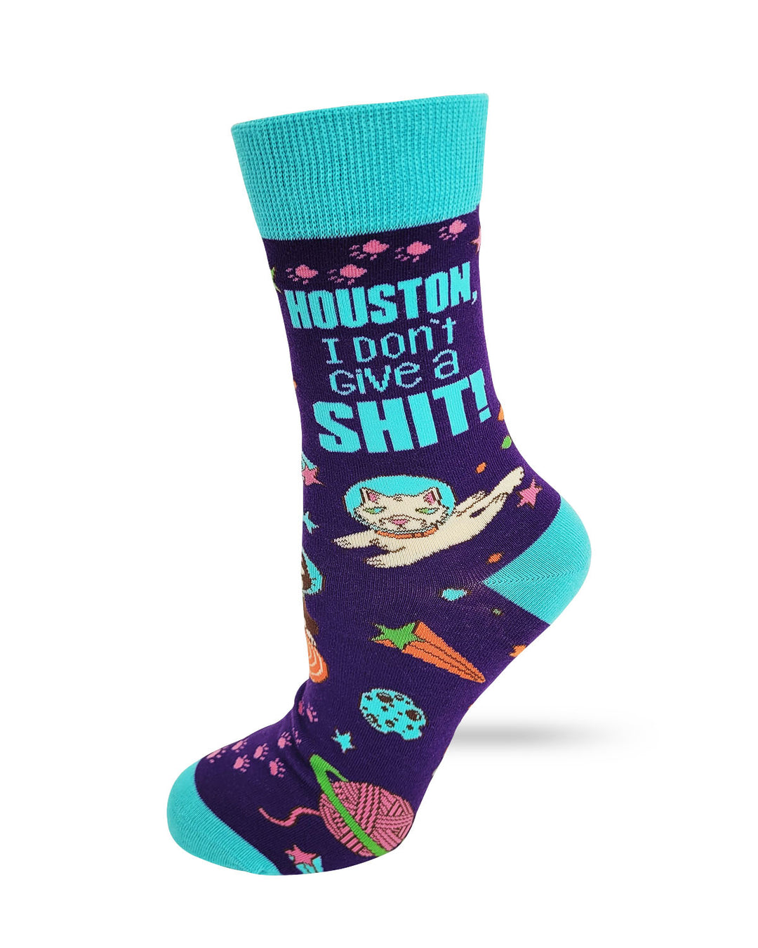 Houston I Don't Give a Shit Women's Crew Socks