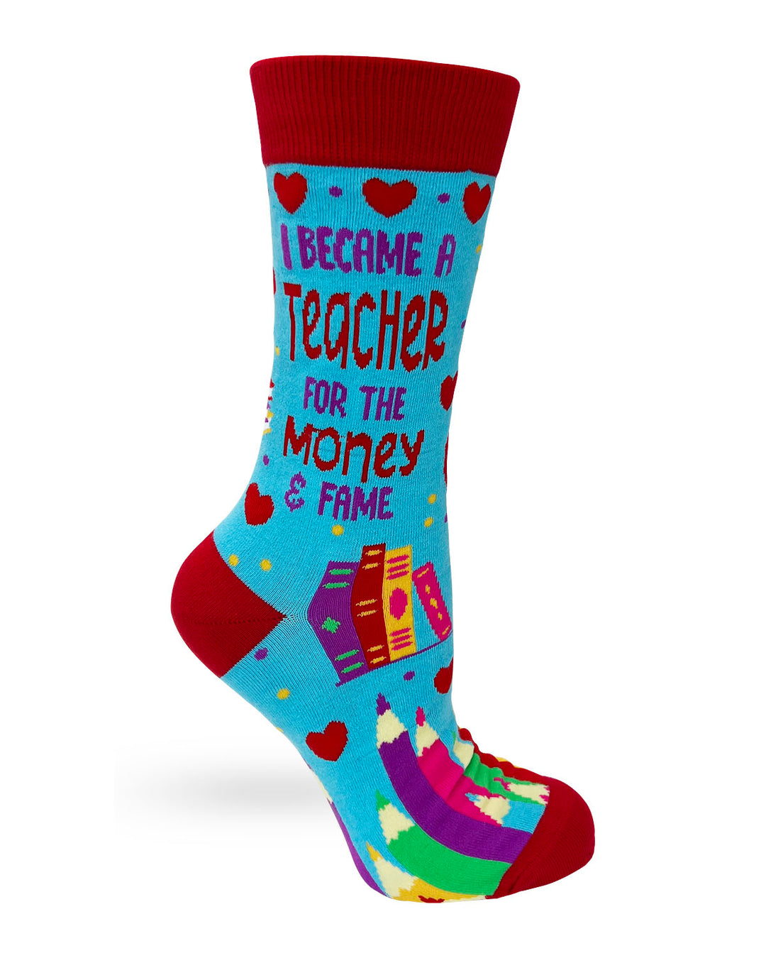 Teacher Ladies' Novelty Crew Socks