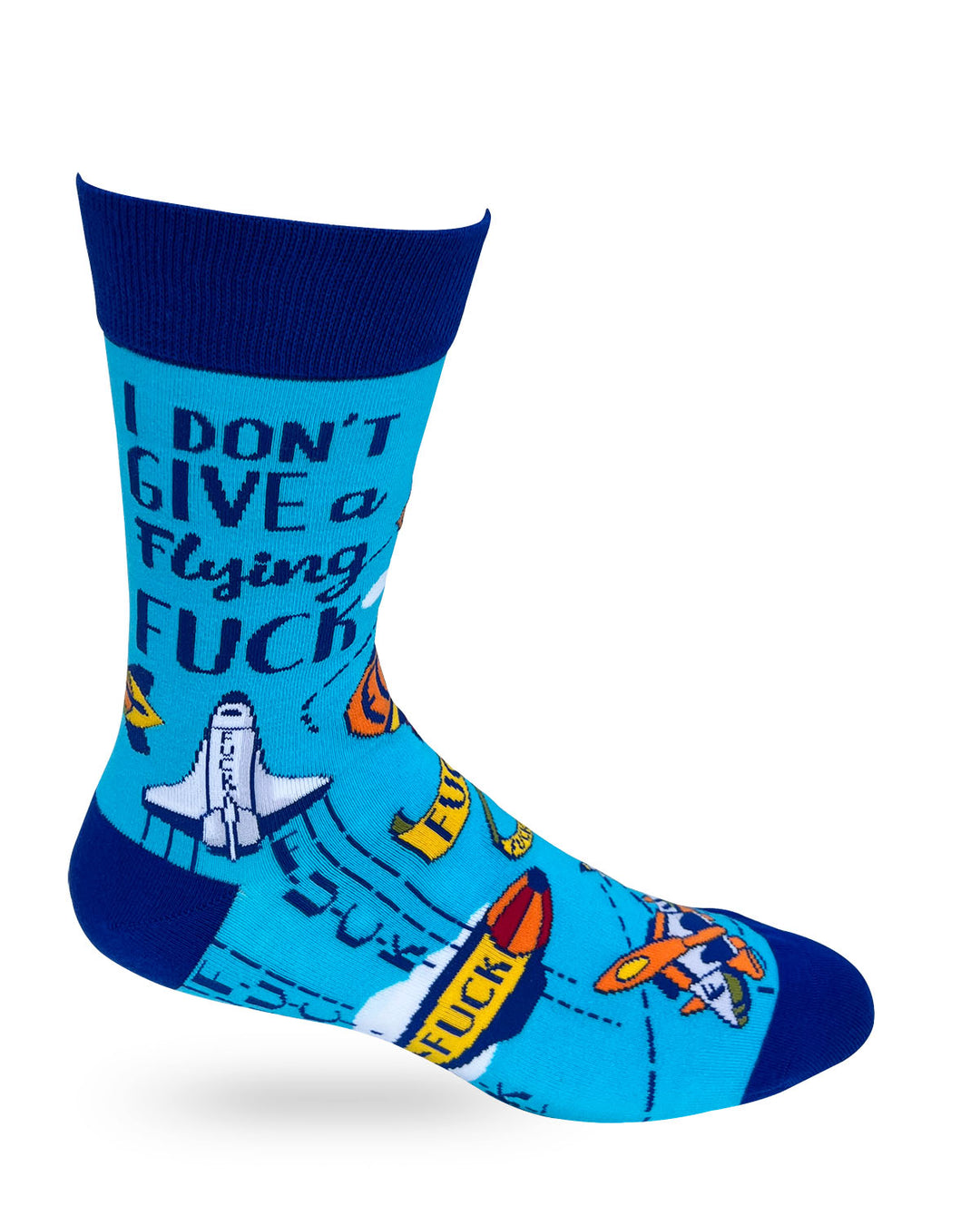 I Don't Give a Flying F..k Men's Novelty Crew Socks