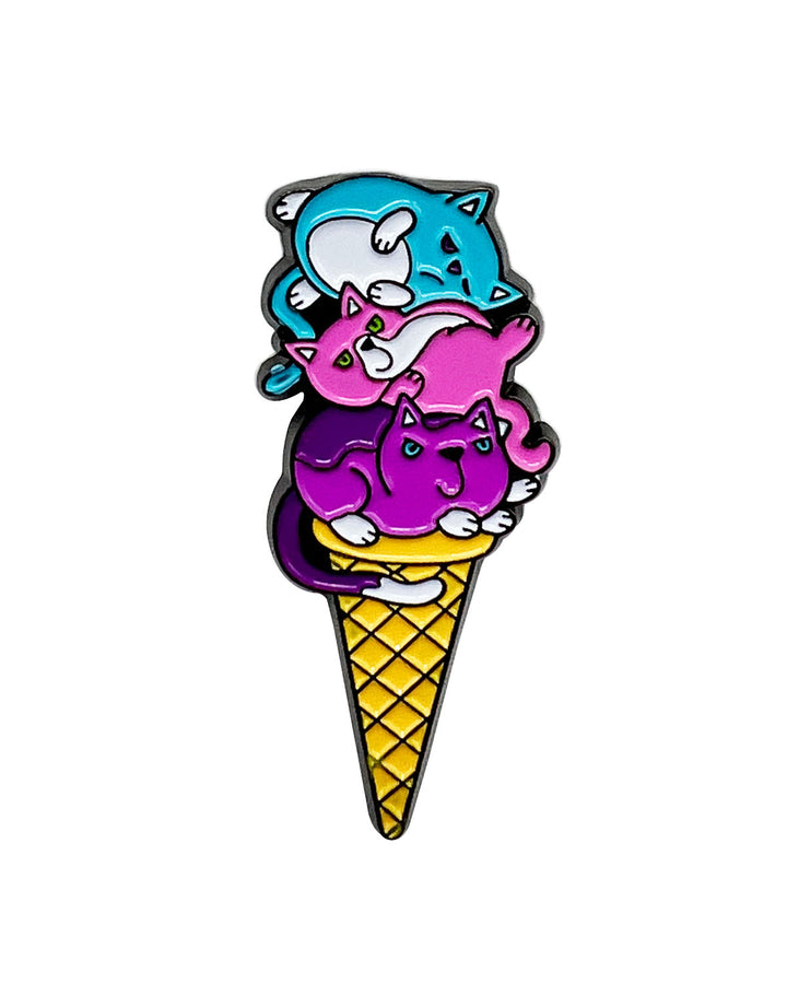 Ice Cream Cats Soft Enamel Pin