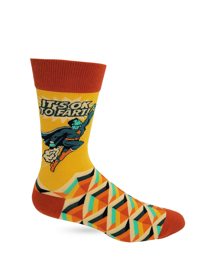 It's OK to Fart Men's Novelty Crew Socks