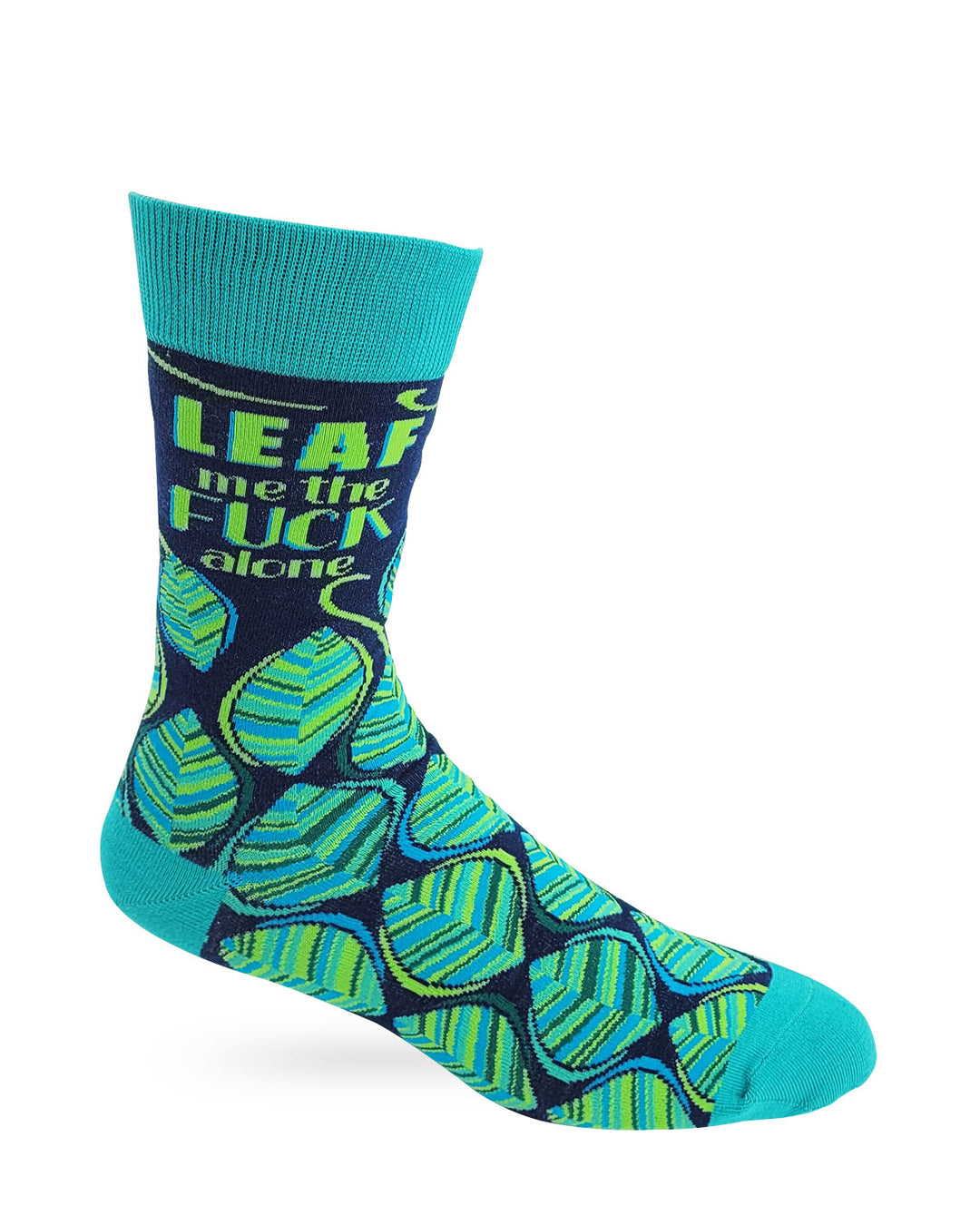 Leaf Me the Fuck Alone Men's Novelty Crew Socks