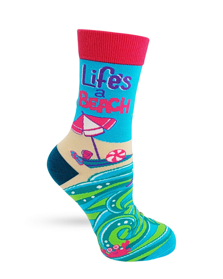 Life's a Beach Women's Crew Socks