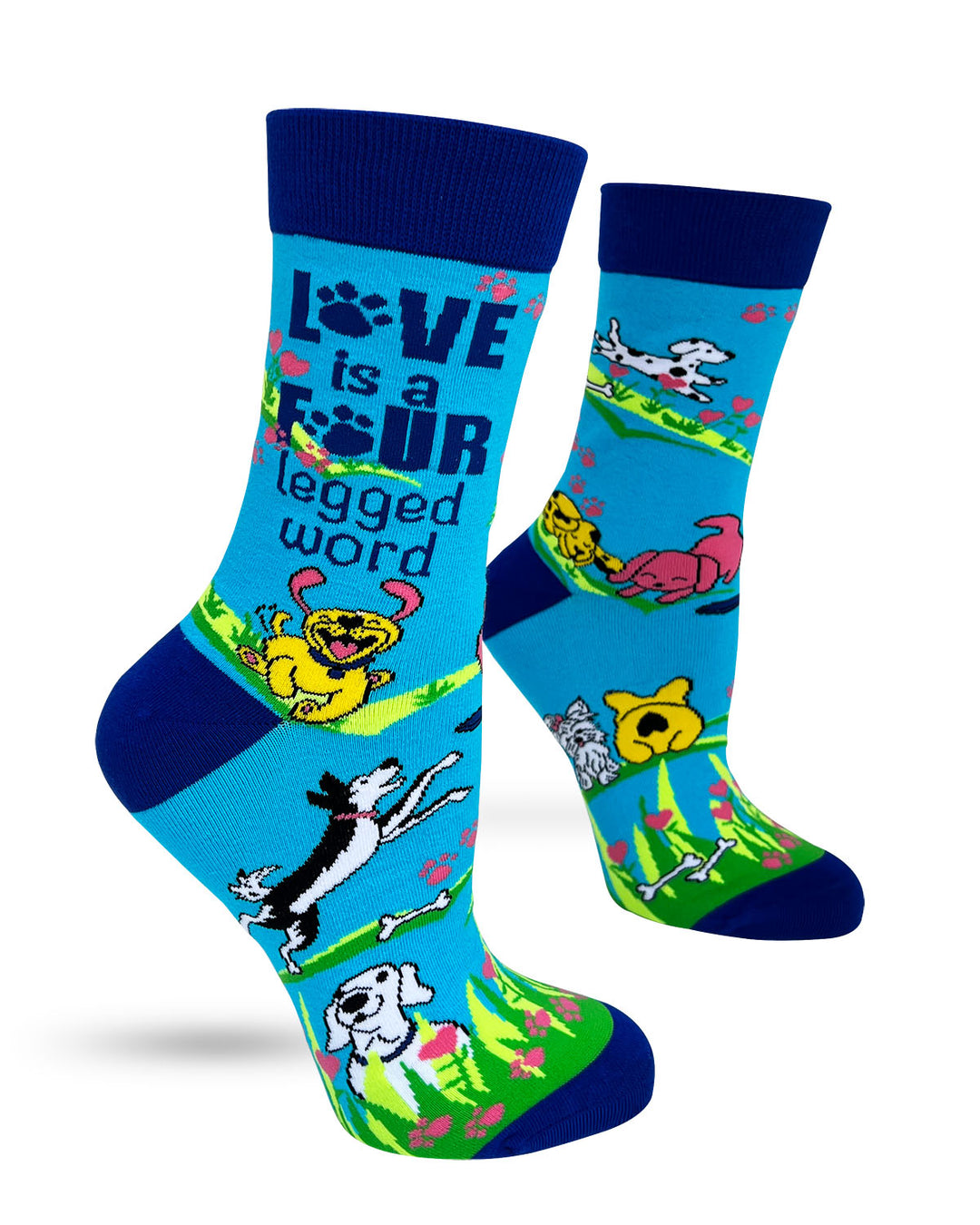 Love is Four Legged Word Women's Crew Socks