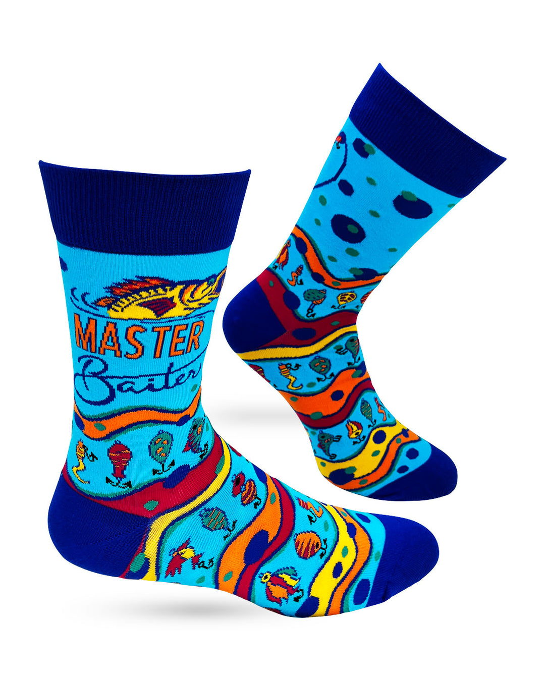 Master Baiter Men's Novelty Crew Socks