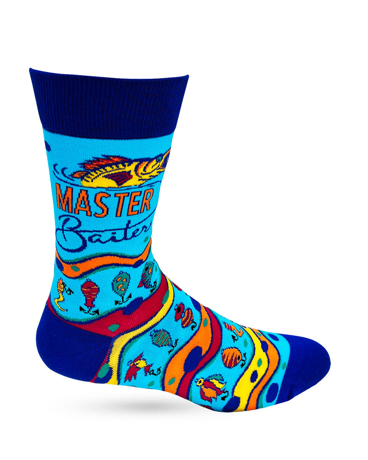 Master Baiter Men's Novelty Crew Socks