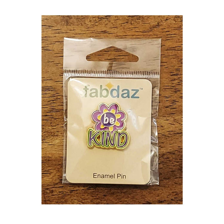 Be Kind Enamel Pin with Metal Frame