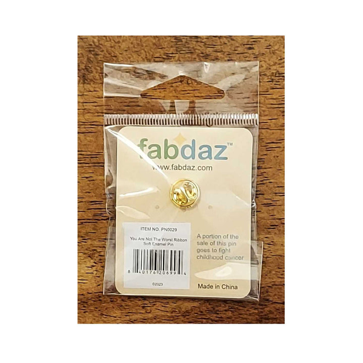 You Are Not the Worst Ribbon Metal Frame Enamel Pin