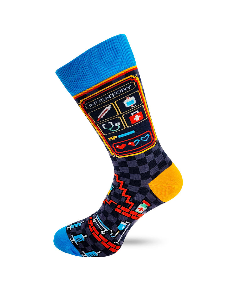 Real Men Wear Scrubs Men's Novelty Crew Socks