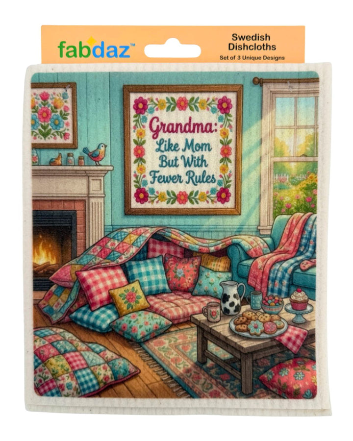 Grandma Sayings - Set of 3 - Swedish Dishcloths