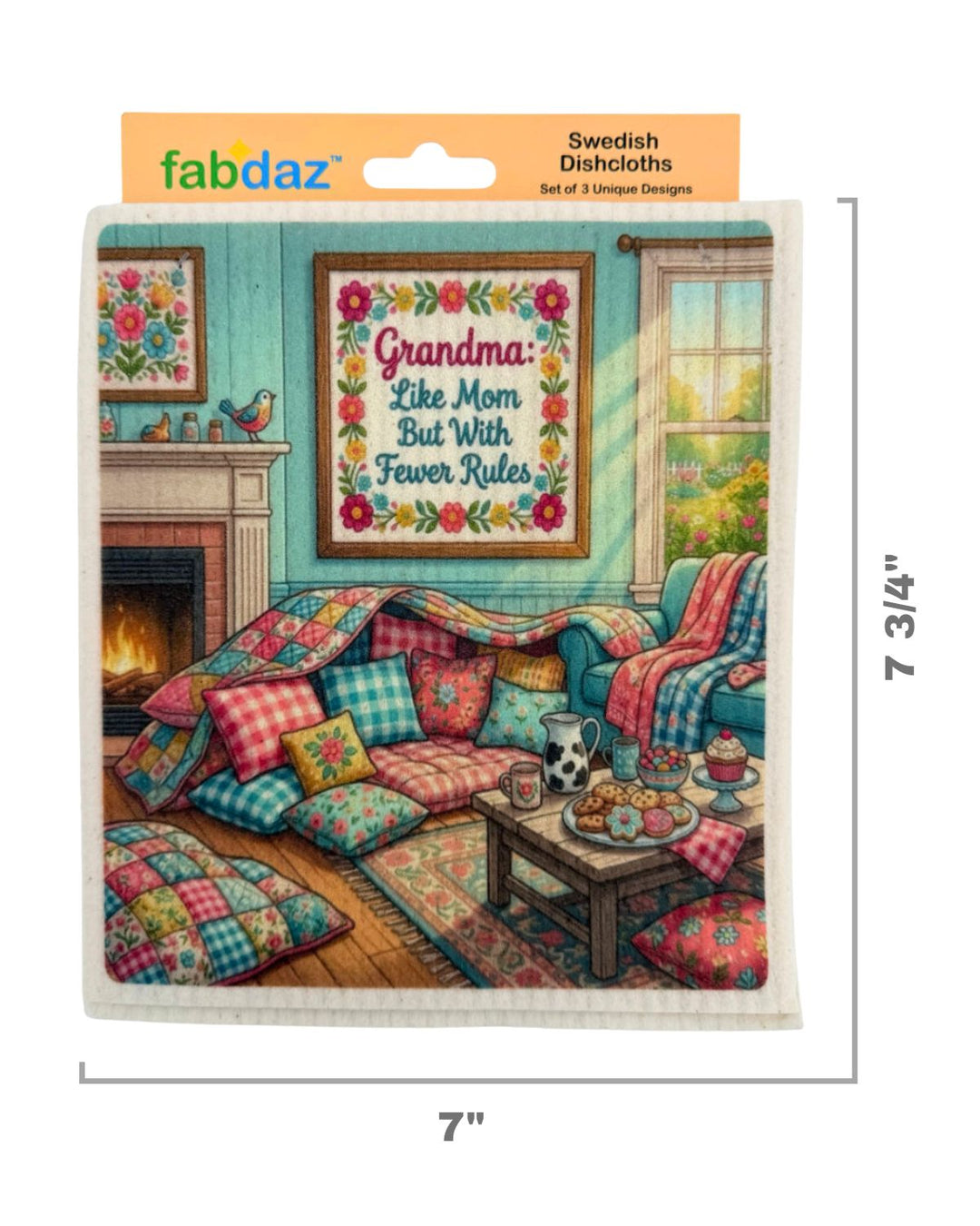 Grandma Sayings - Set of 3 - Swedish Dishcloths