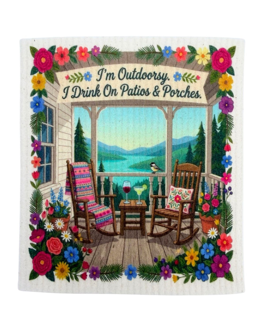 Great Outdoors Theme - Set of 3 - Swedish Dishcloths