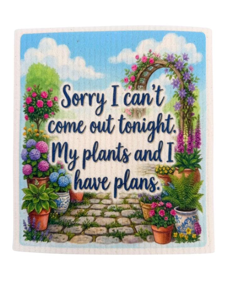 Plant Lover Sayings - Set of 3 - Swedish Dishcloths